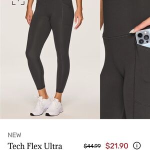 RBX Black Active Leggings New! With Tags! Removed from bag for picture only !